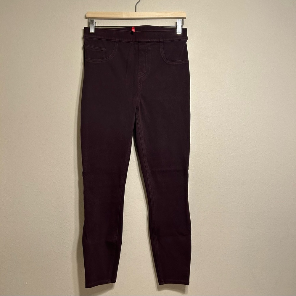 SPANX Jean-ish Ankle Leggings Maroon Size L